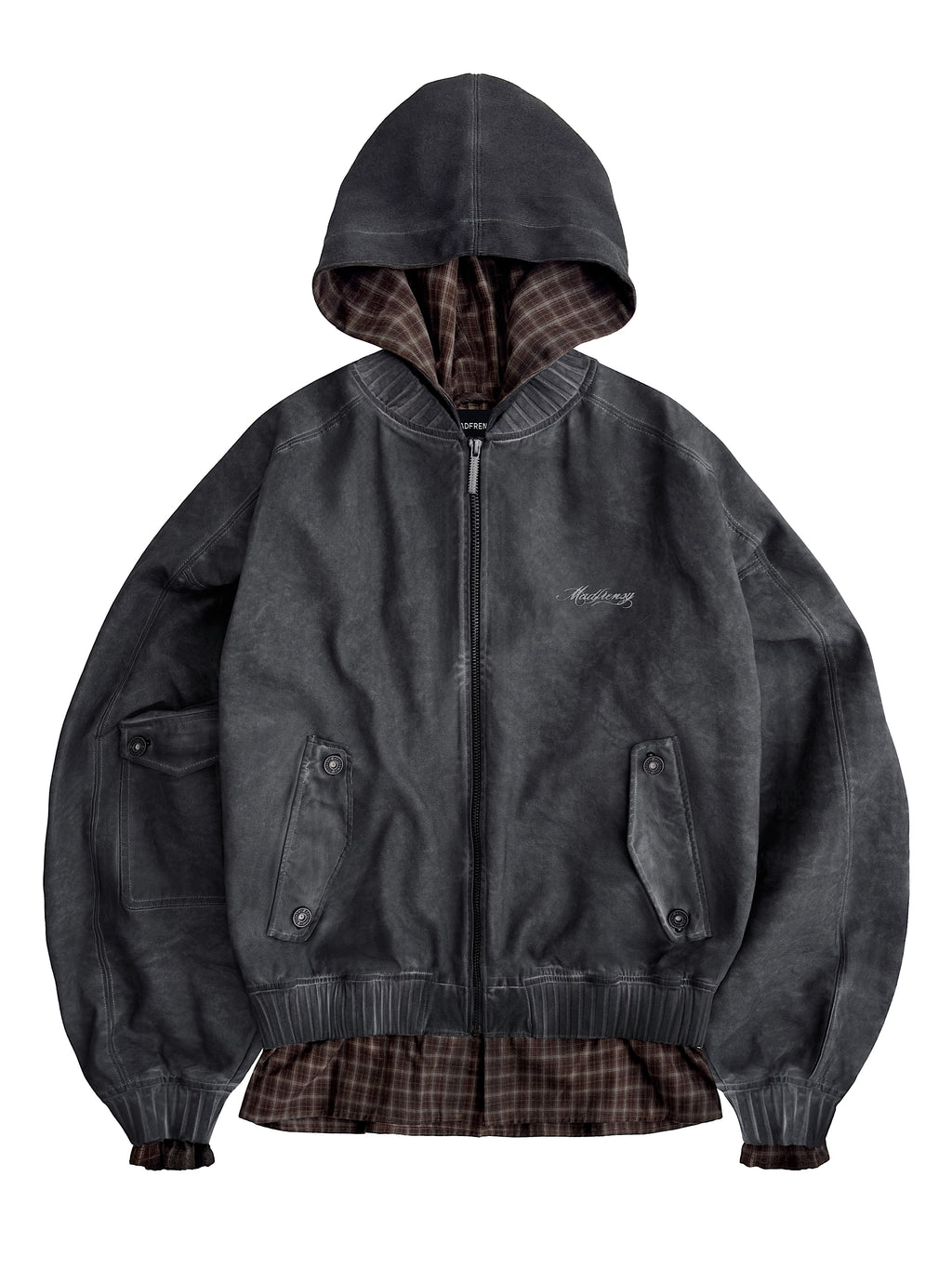Бомбер с капюшоном OVERSIZED