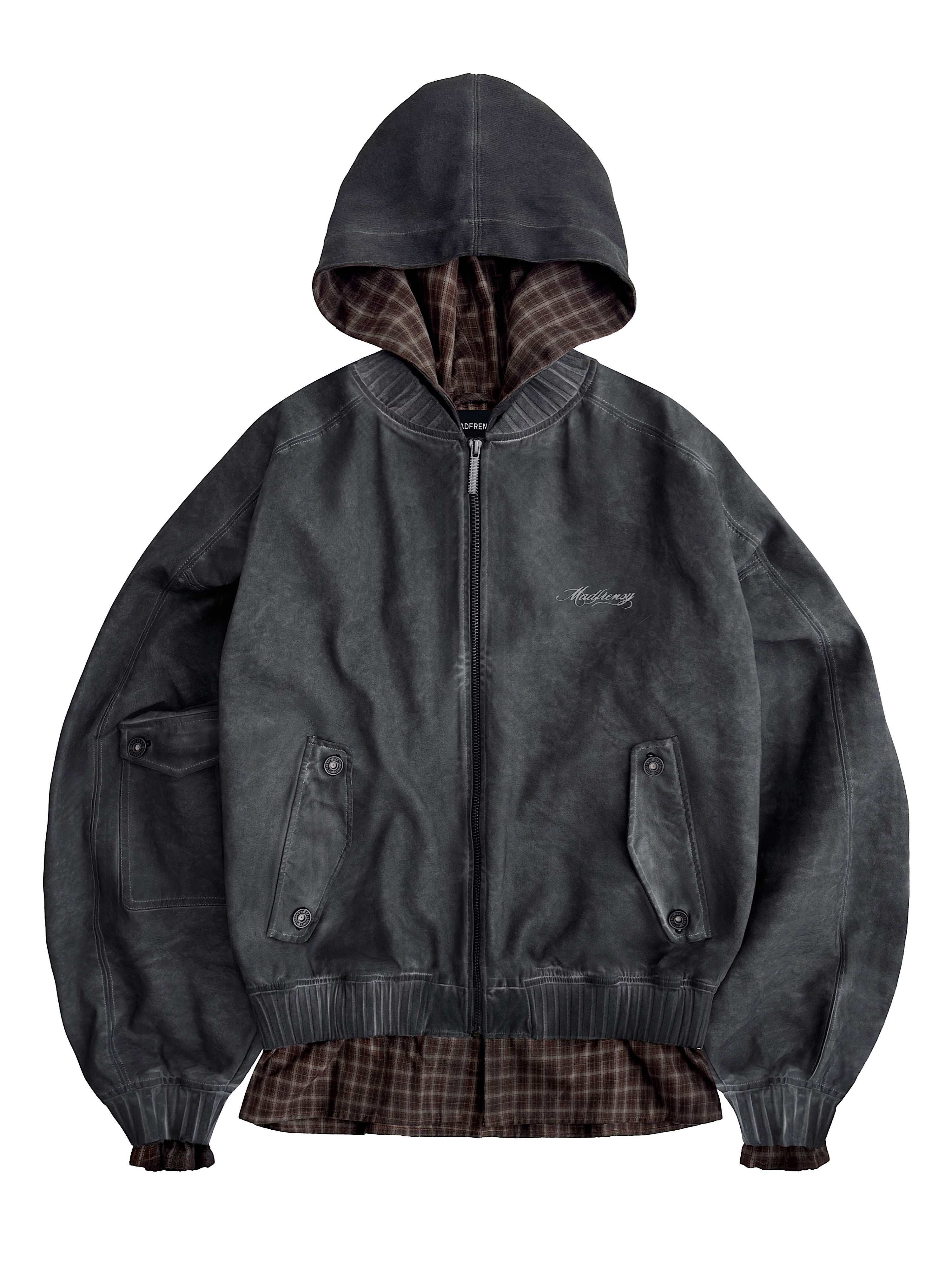 Бомбер с капюшоном OVERSIZED