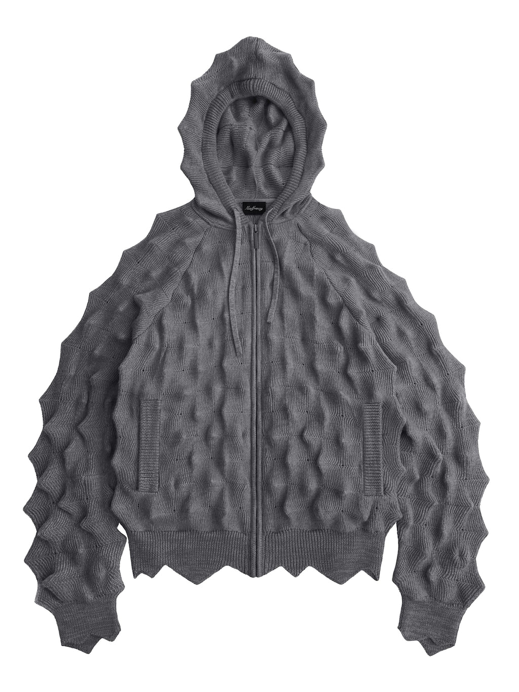 Худи SPIKED Zip-Up [grey]