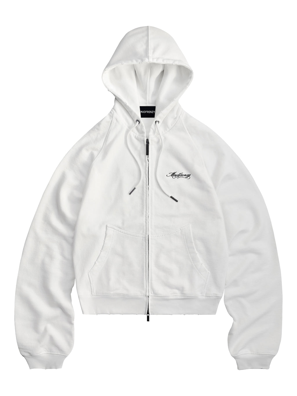 Худи на молнии WHITE
