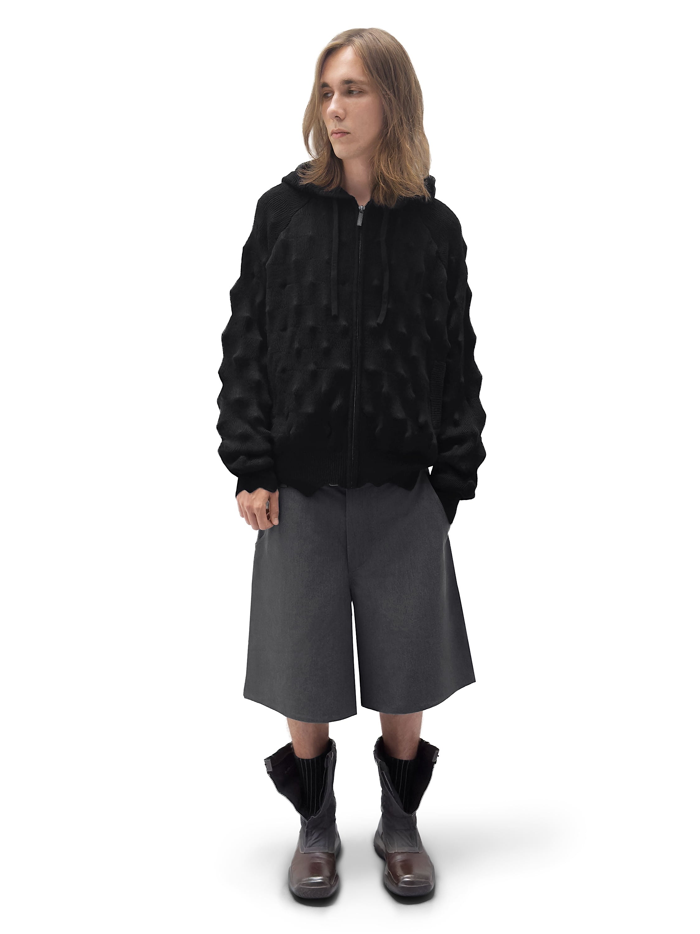 Худи SPIKED Zip-Up [black]