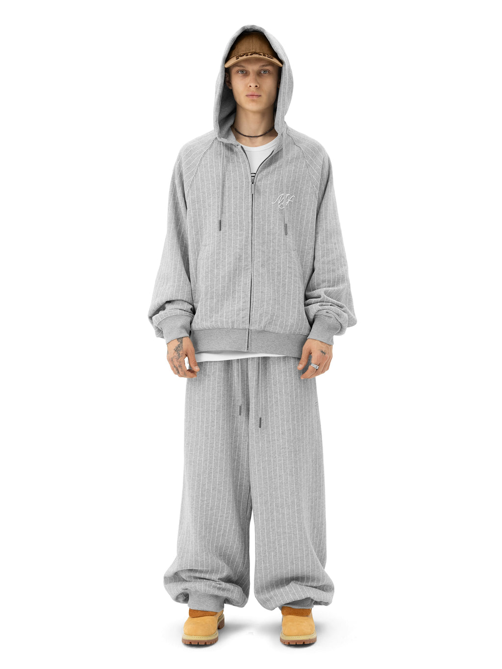 Худи на молнии PINSTRIPE [grey]