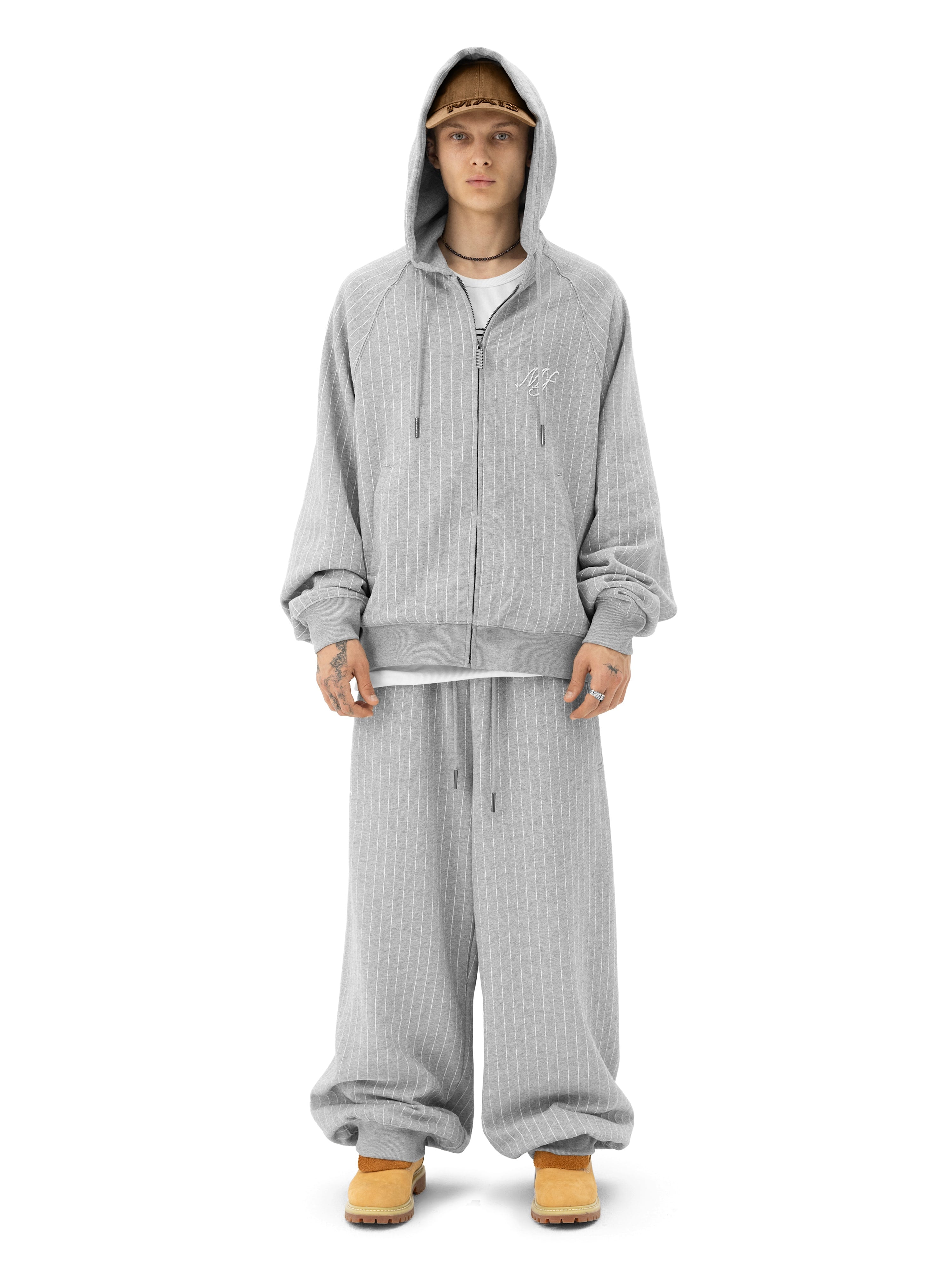 Худи на молнии PINSTRIPE [grey]