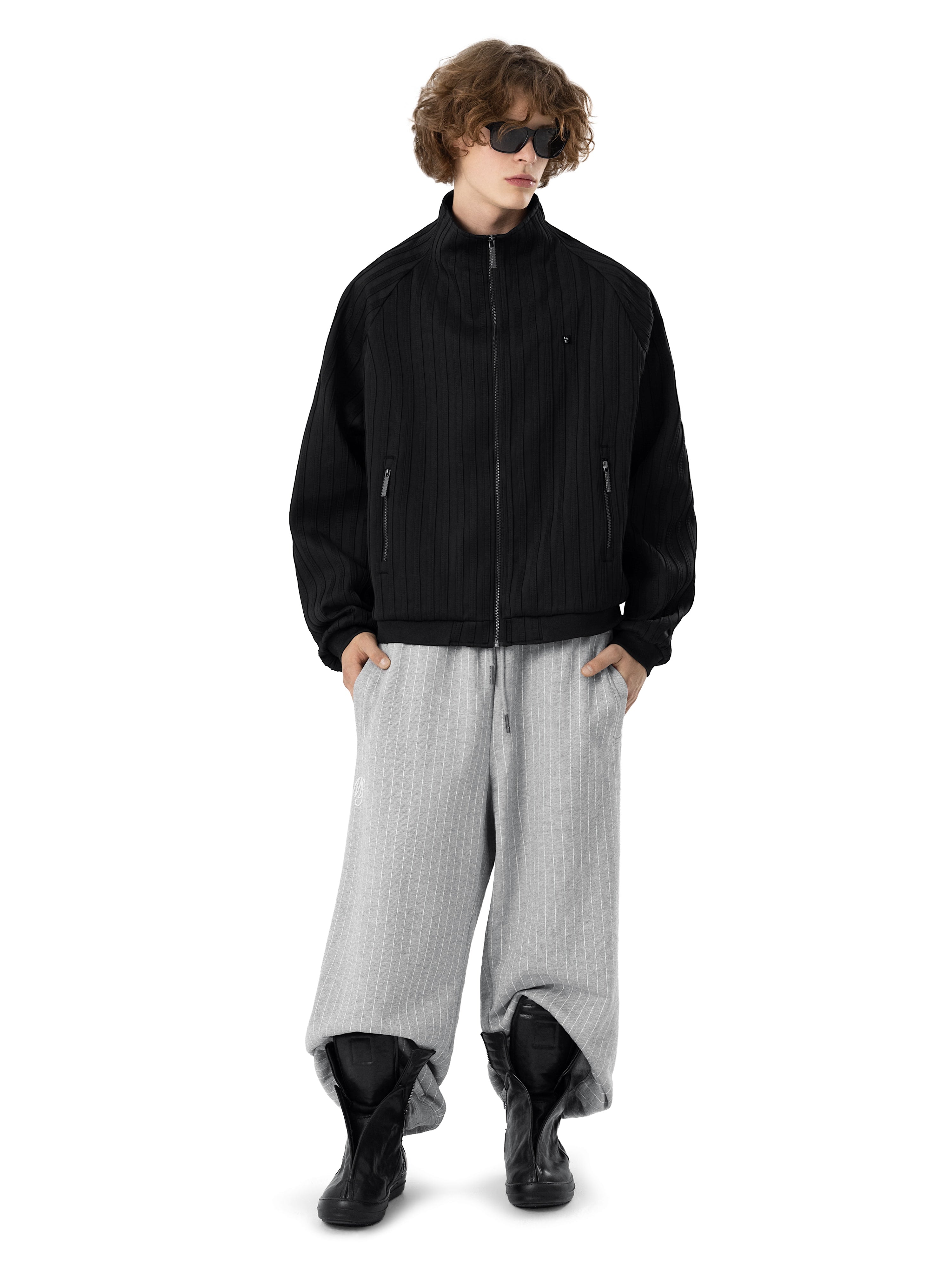Куртка спортивная STRIPED [black]