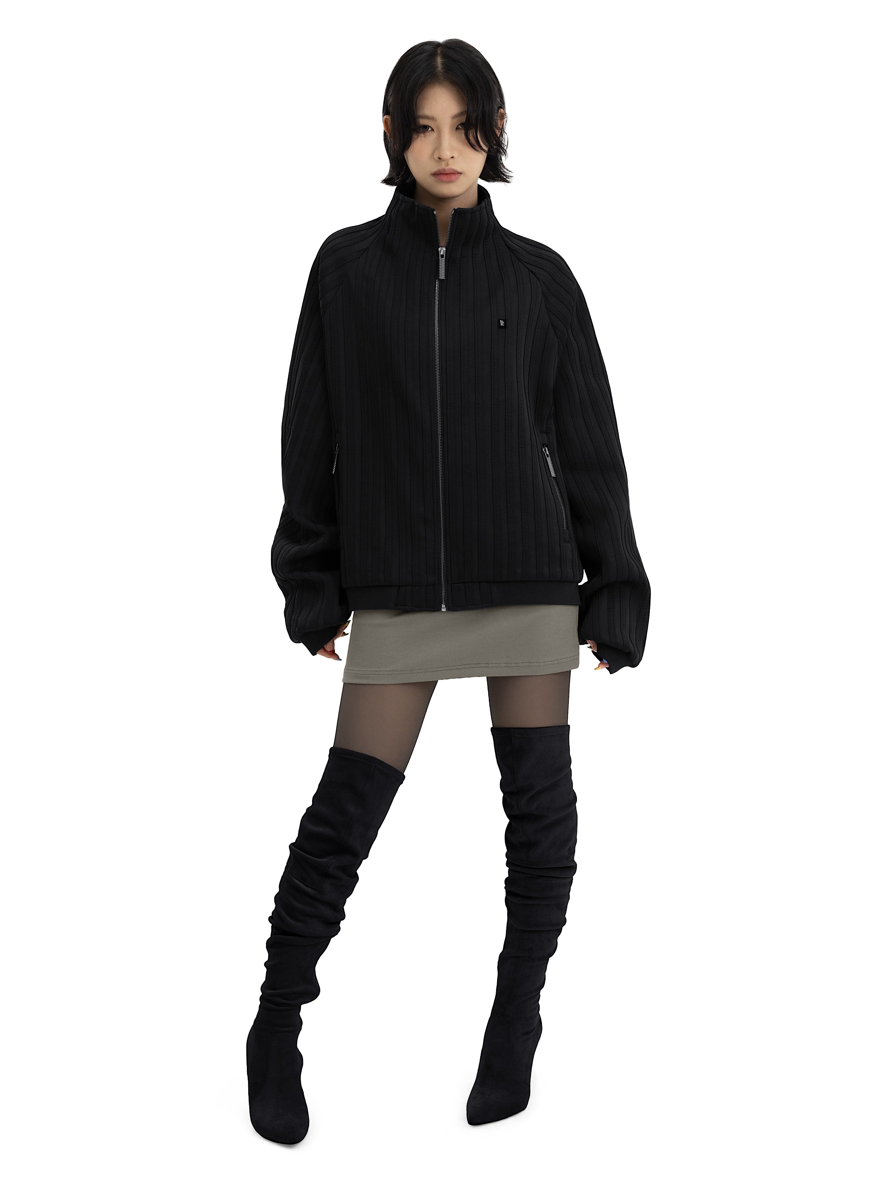 Куртка спортивная STRIPED [black]