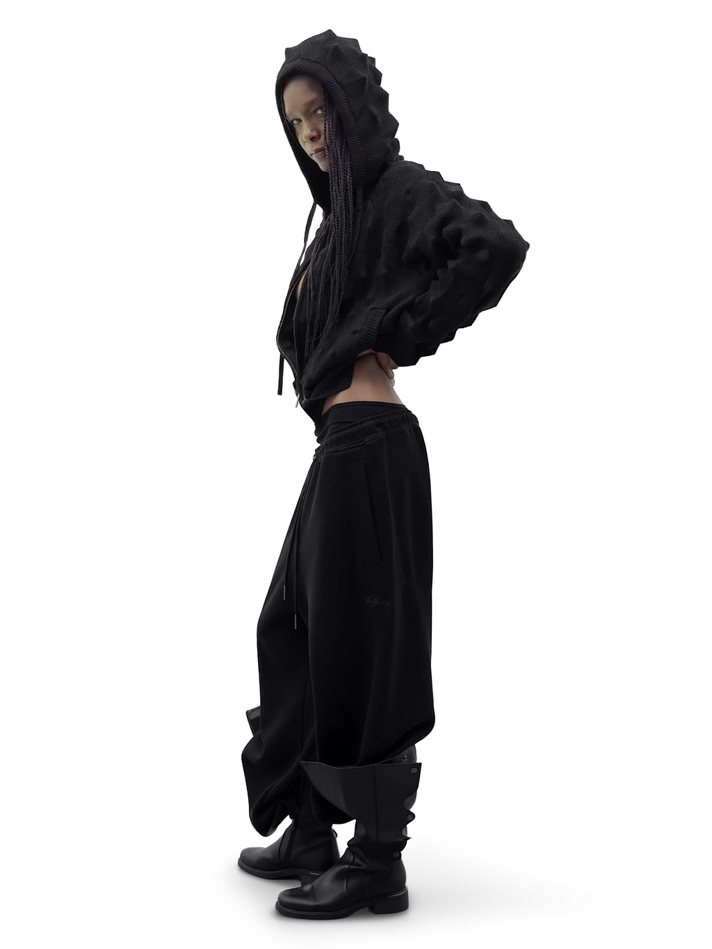 Худи SPIKED Zip-Up [black]