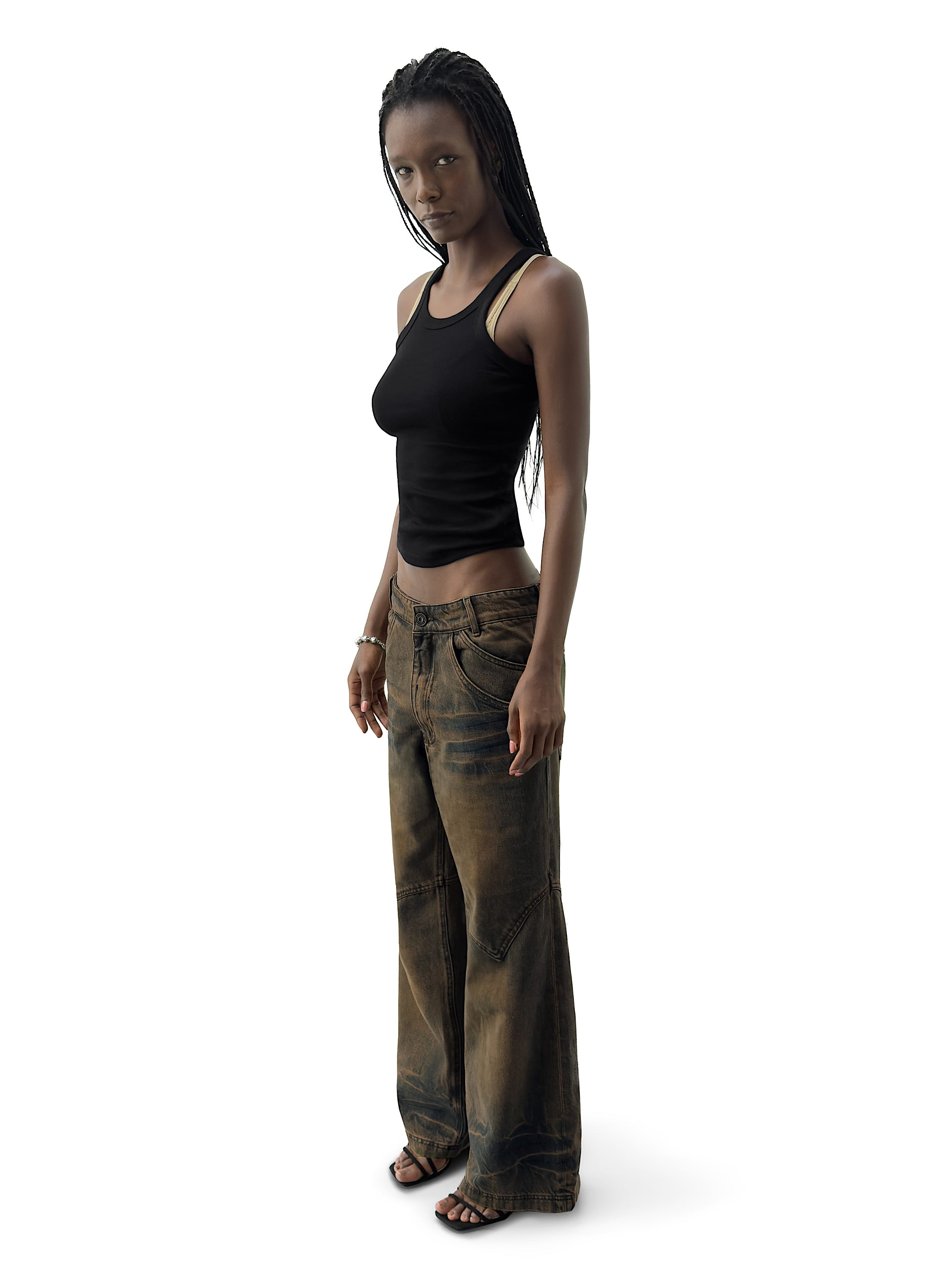 Джинсы MUD DYED