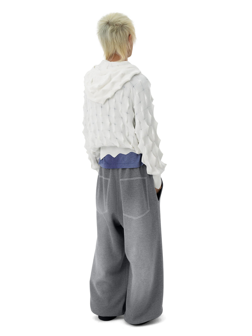 Худи на молнии SPIKED Slim [white]