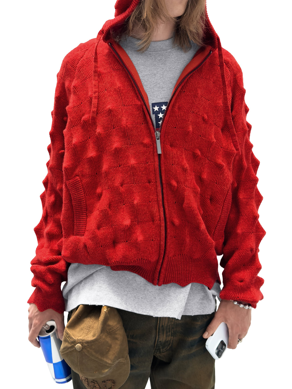 Худи SPIKED Zip-Up [red]