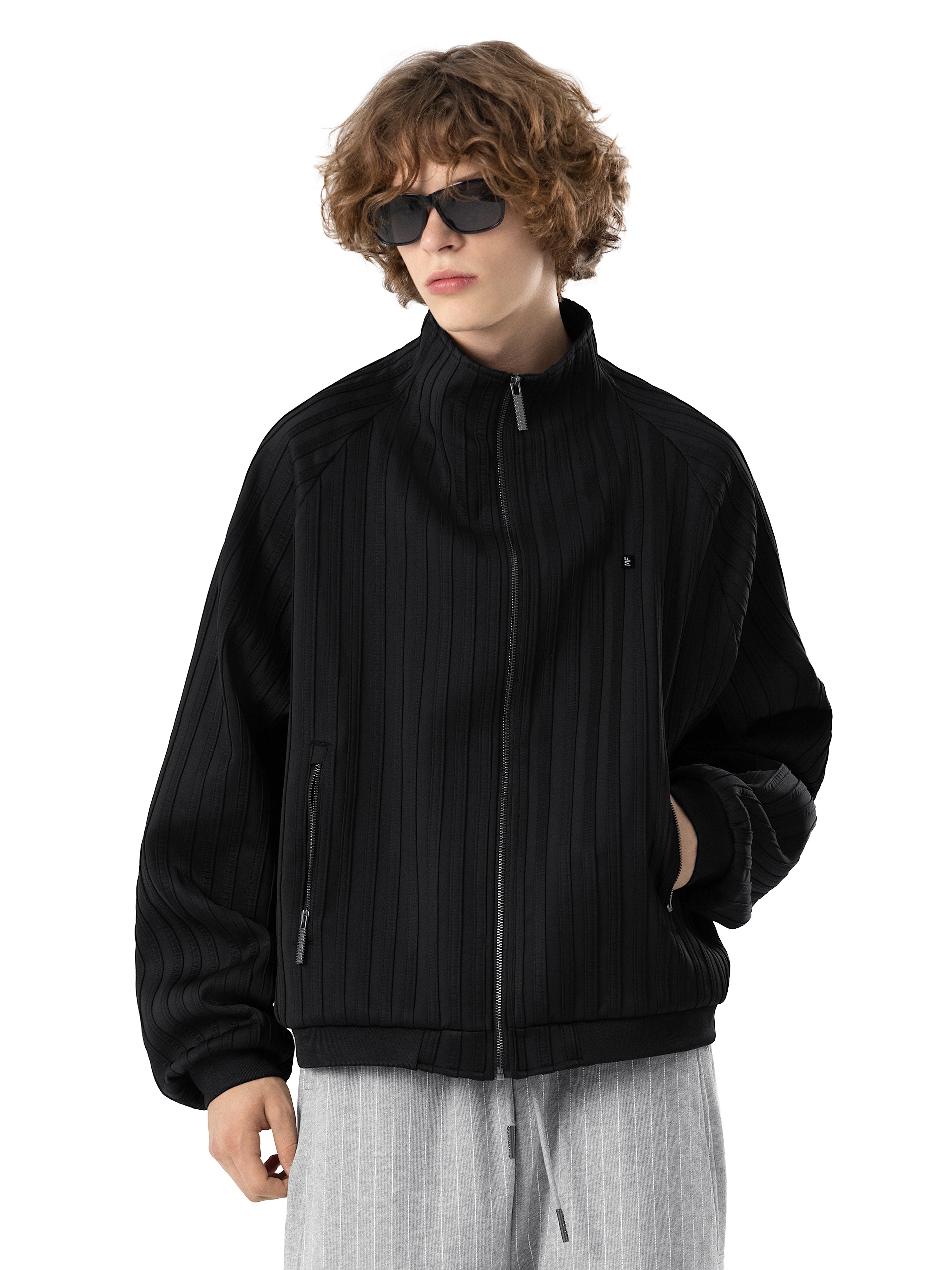 Куртка спортивная STRIPED [black]