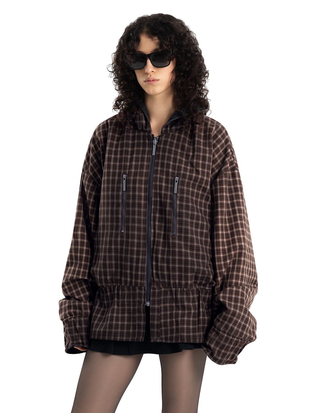 Бомбер с капюшоном OVERSIZED