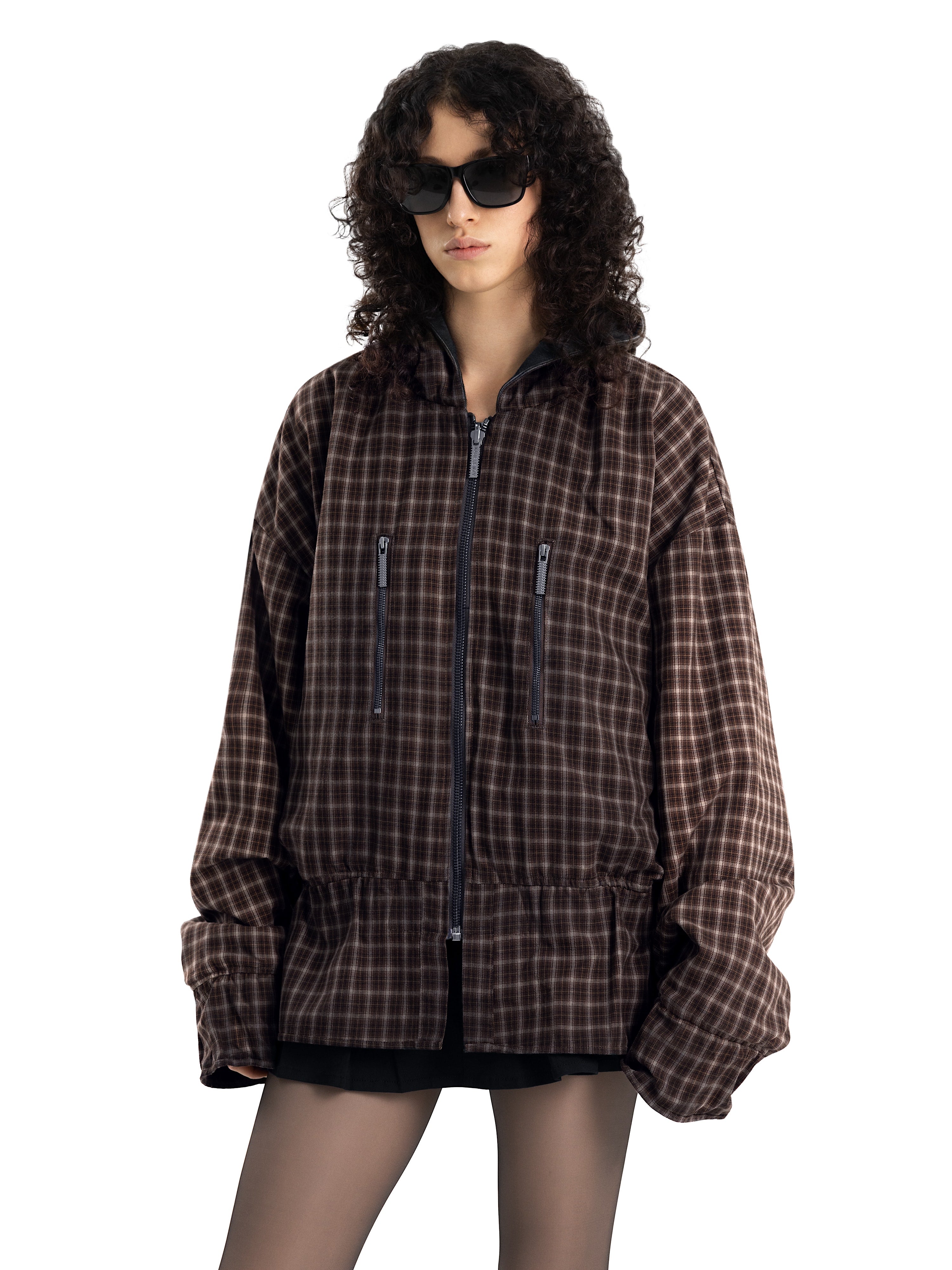 Бомбер с капюшоном OVERSIZED
